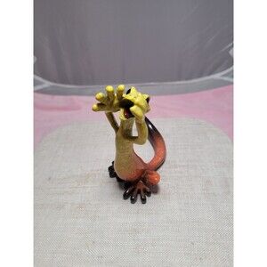 Kitty's Critters 2005 "Speak No Evil" Yellow Gecko Porcelain & Resin Figure